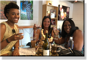 Guests in the LDV Winery Tasting Room