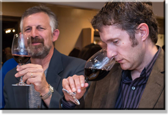 Guests enjoying wine at the LDV Winery Tasting Room